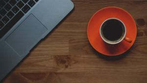 coffee and laptop main page header image